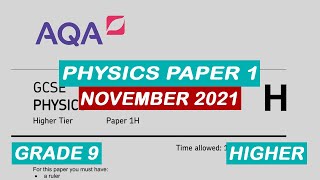 Physics Paper 1 WALKTHROUGH  November 2021 GCSE [upl. by Garlen]