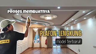 Proses pemasangan plafon gypsum model terbaru  Minimalis modern [upl. by Ignatia]