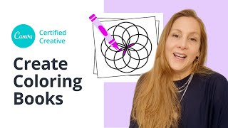 How to Create COLORING BOOKS with Canva [upl. by Grearson]