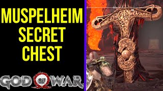 God of War  Muspelheim Secret Chest  Muspelheim Tower Secret [upl. by Rabah]