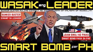 HALA ISRAEL BUNKER BUSTER MULING GINAMIT SA LEBANON PINAS BUMILI NG SMART BOMB SA AMERIKA [upl. by Ahtebbat182]