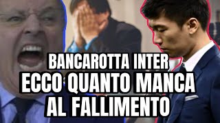 INTER BANCAROTTA  ECCO QUANTO MANCA AL FALLIMENTO 🎉 [upl. by Felix622]