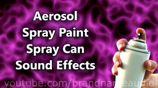 Aerosol Spray Paint Spray Can Sound Effects [upl. by Tyree]