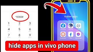 How to Hide apps in dialer in vivo phone without appshow to hide app in vivo phone without app [upl. by Ardnod]