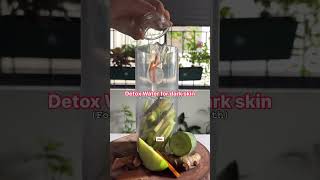 Detox water for dark skin  Summer detox water recipe  Glowing skin recipe using turmeric [upl. by Akeemat]