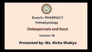 Pathophysiology  Osteoporosis and Gout  AKTU Digital Education [upl. by Cinderella]