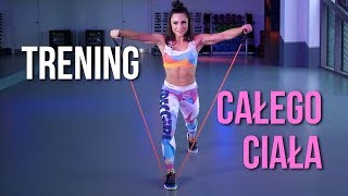 TRENING CAŁEGO CIAŁA 💜💜 10 min Ćwiczenia Na Odchudzanie i Spalanie Tłuszczu z gumą fitness [upl. by Anekahs]