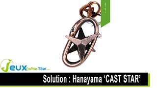 solution cassetête en métal Hanayama cast STAR [upl. by Bobbee562]