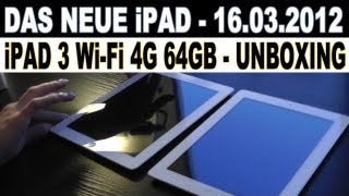 iPad 3 4G  Unboxing  Das neue iPAD  Vergleich zum iPad2  Foto machen  16032012 [upl. by Latty]