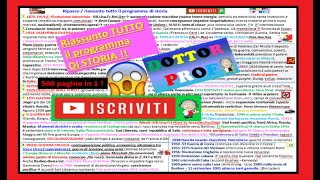 ✅RIPASSOriassunto TUTTO IL PROGRAMMA DI STORIA 😱 esame maturità  esame terza media parte1🌈 [upl. by Aihsiyt]