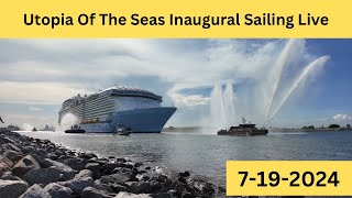 Utopia Of The Seas Inaugural Sailing 71924 in 4K royalcaribbean [upl. by Rori]