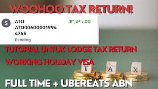 CARA CLAIM TAX RETURN WHV AUSTRALIA  ABN UBEREATS REPORT [upl. by Solram338]