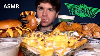 ASMR MUKBANG WINGSTOP EXTRA CRISPY CHICKEN amp FRIES  WITH CHEESE  RANCH [upl. by Elston810]