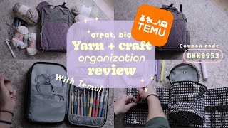 Organize Your Yarn amp Craft Supplies with Temu 🧶🧵  Unboxing amp Review [upl. by Haidabo]