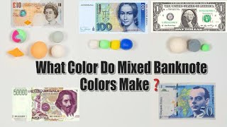 What Color Do Mixed Banknote Colors Make papercosmeticsASMR [upl. by Julissa]