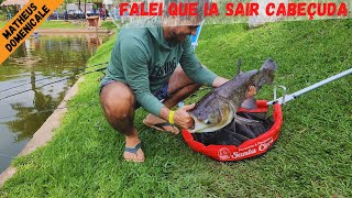 PESCARIA DE ULTRALIGHT  FALEI QUE IA TIRAR A CARPA CABEÇUDA [upl. by Airaet]