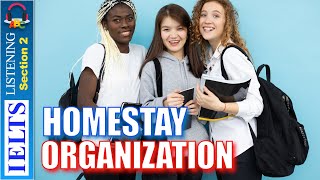 Real IELTS Listening Test  Section 2  Homestay Organization [upl. by Ahsata]