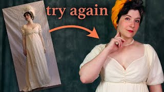 Making That Regency Dress AGAIN 10 years Later [upl. by Behah]