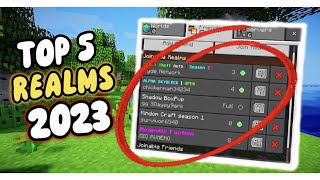 TOP 5 Minecraft BEDROCK Realms [upl. by Noivert5]