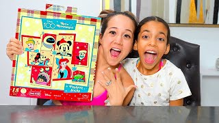 DISNEY CHRISTMAS ADVENT CALENDAR AT TARGET UNBOXING  DISNEY 100 RETRO REIMAGINED [upl. by Hescock]