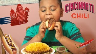 Cincinnati Chili Mukbang 😋 [upl. by Aver819]