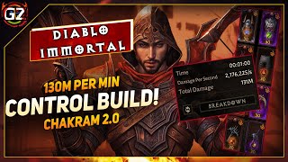 130M Per Min Damage  Chakram 20 Build  Demon Hunter  Diablo Immortal [upl. by Yblek335]