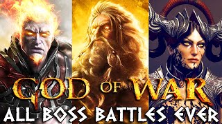 All Bosses of GOD OF WAR Saga GOW 123 Chains of Olympus Ghost of Sparta Ascension HD [upl. by Kayne]