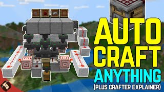 Auto Craft EVERYTHING Explainer  Tutorial  Minecraft Bedrock 121 [upl. by Einegue]