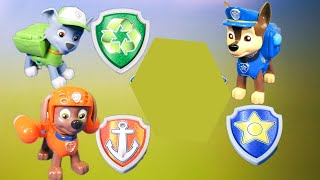 Exploring the Paw Patrol Chase and Rocky and Zuma Action Pup Set [upl. by Ardyce]