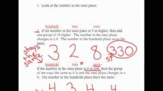 Rounding to the Nearest 10 with 3 Digit Numbers [upl. by Aikemaj]