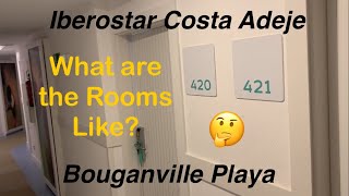 Iberostar Bouganville Playa  Costa Adeje interconnecting ￼Room Tour [upl. by Oneg]