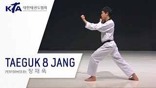 Taeguk 8 Jang Jang Jaewook KTA Korea Taekwondo Association [upl. by Apur]