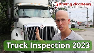 CDL Class A PreTrip Inspection UPDATED 2023  Pass the New CDL Road Test [upl. by Nalo]