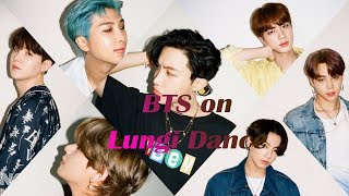 BTS on Lungi DanceKorean Mix Hindi song [upl. by Adnarim]