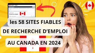 les 58 SITES fiables pour trouver lemploi au Canada en 2024 [upl. by Anaynek483]