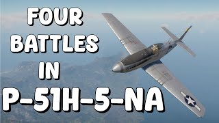 Four Battles in P51H5NA in Air RB [upl. by Dnomzed95]