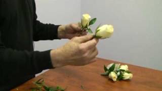 How to Make a Corsage and Boutonniere for a Wedding [upl. by Malina]