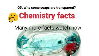 Chemistry facts  why some soaps are transparent potassium cyanide deadliest poison biotin [upl. by Tally]