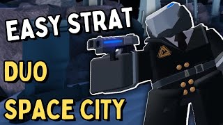 EZ STRAT FOR CYBER CROOK MISSION  Cybernetic Spaces Strat POVS  Roblox Tower Defense Simulator TDS [upl. by Eelano]