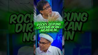 Rocky Gerung Diremehkan Oleh Ngabalin saat ia menjelaskan argumennya rockygerung [upl. by Annelg]