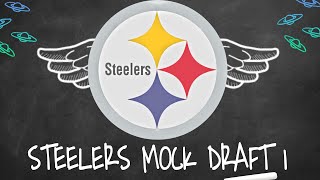 Drafting All 7 Rounds For The Steelers Steelers Mock Draft 1 [upl. by Ilarin]