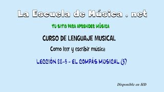 Como leer los compases musicales  Lección 223 [upl. by Ardekan243]