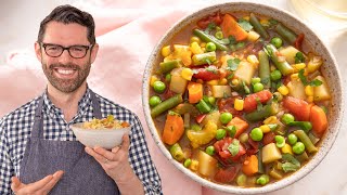 Easy Vegetable Soup Recipe  Beyond Easy [upl. by Echo809]