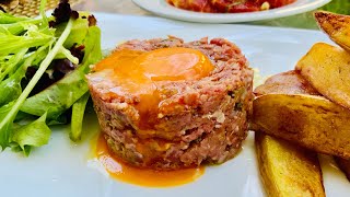 Recette de tartare de bœuf cru facile rapide est frais 😋😋😋😎😍👌 [upl. by Enairda618]