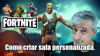 Como criar SALA PERSONALIZADA EM FORTNITE [upl. by Rollecnahc271]