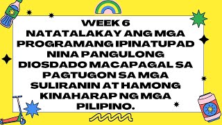 Natatalakay ang mga programang ipinatupad ni Pangulong Diosdado Macapagal [upl. by Kraft327]