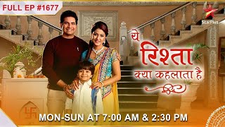 Naksh ne खुद को घायल kar liya Full Episode1677Yeh Rishta Kya Kehlata Hai [upl. by Enelehs]