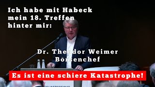 Börsenchef Dr Theodor Weimer Treffen mit Habeck ist eine schiere Katastrophe [upl. by Storer]