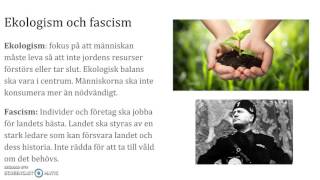 Ideologier del II Feminism nationalism ekologism fascism [upl. by Dobbins]