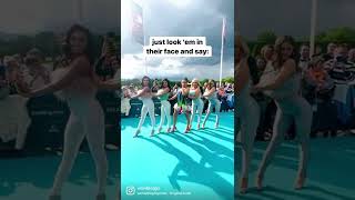 Brooke Scullion having fun on the Eurovision 2022 turquoise carpet [upl. by Enaols]